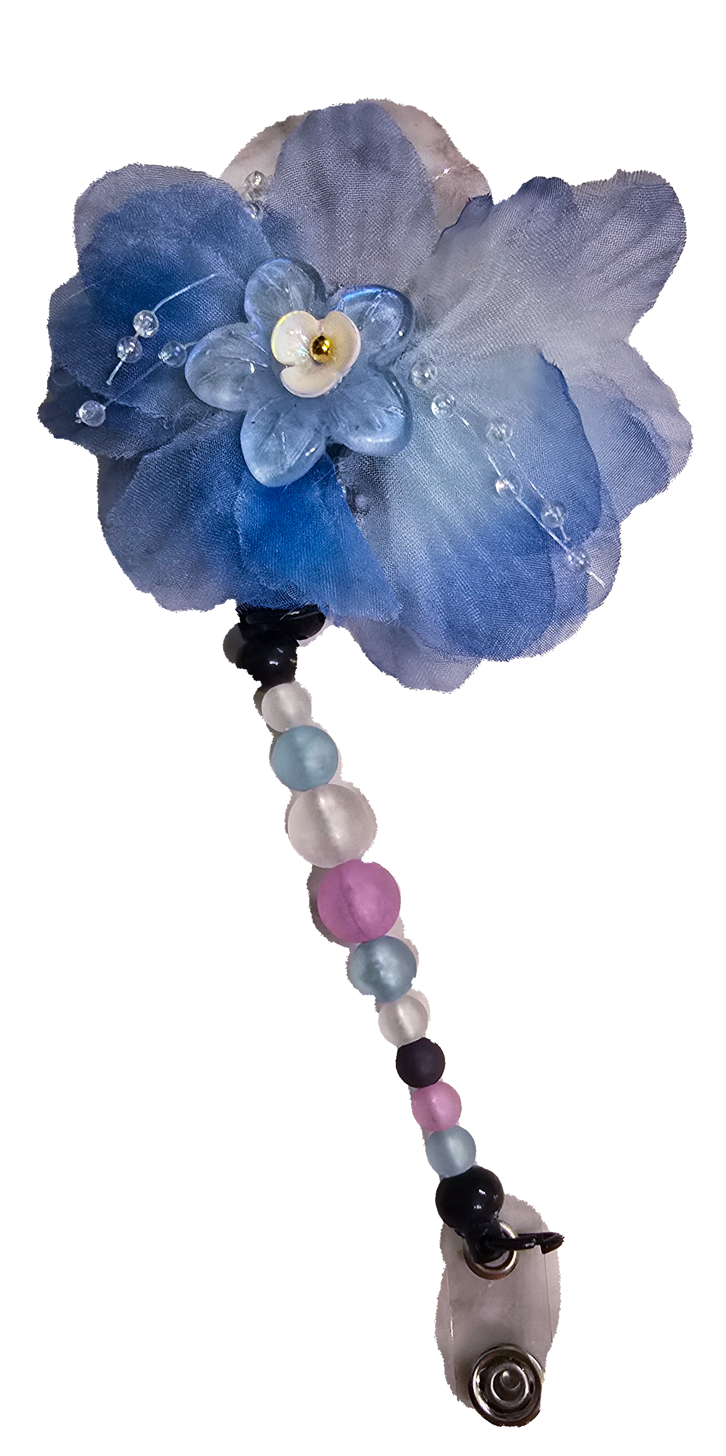 Flower badge reel